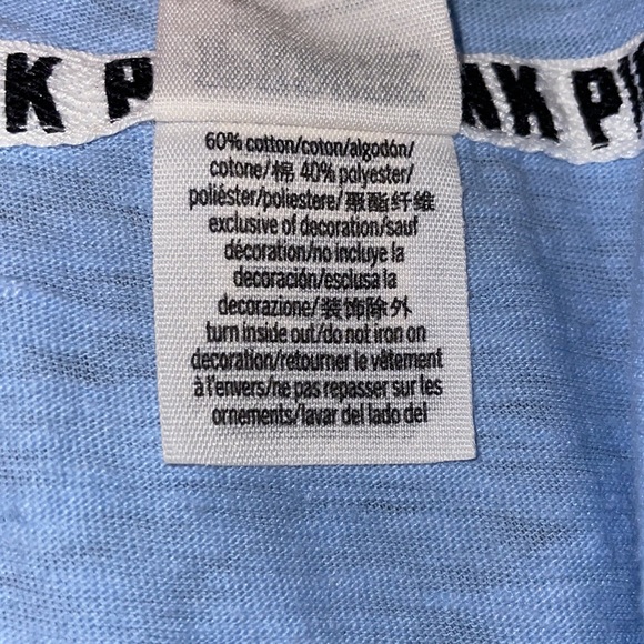 Victoria’s secret PINK. Women’s size S/P. Light Blue. - Picture 5 of 5
